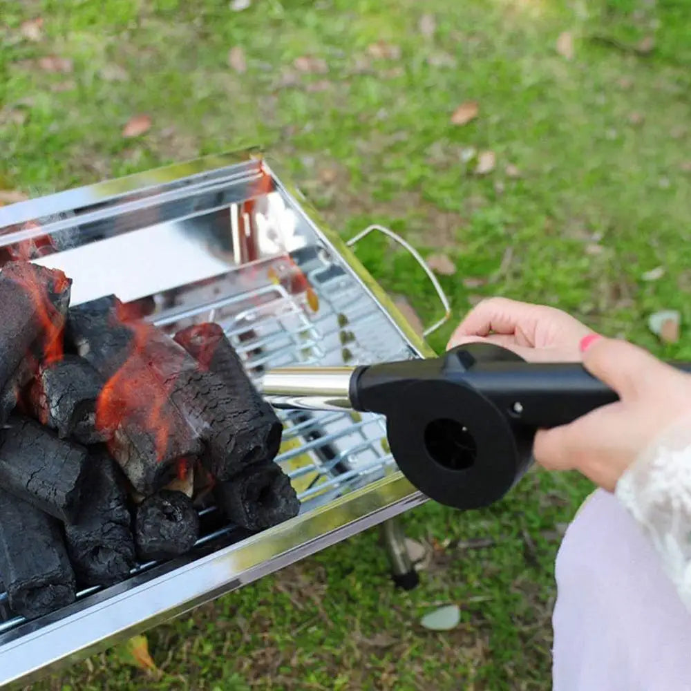 Avtoit | Flammo Handgrill Fan | Crank Operation | Stainless Steel | For Charcoal & BBQ