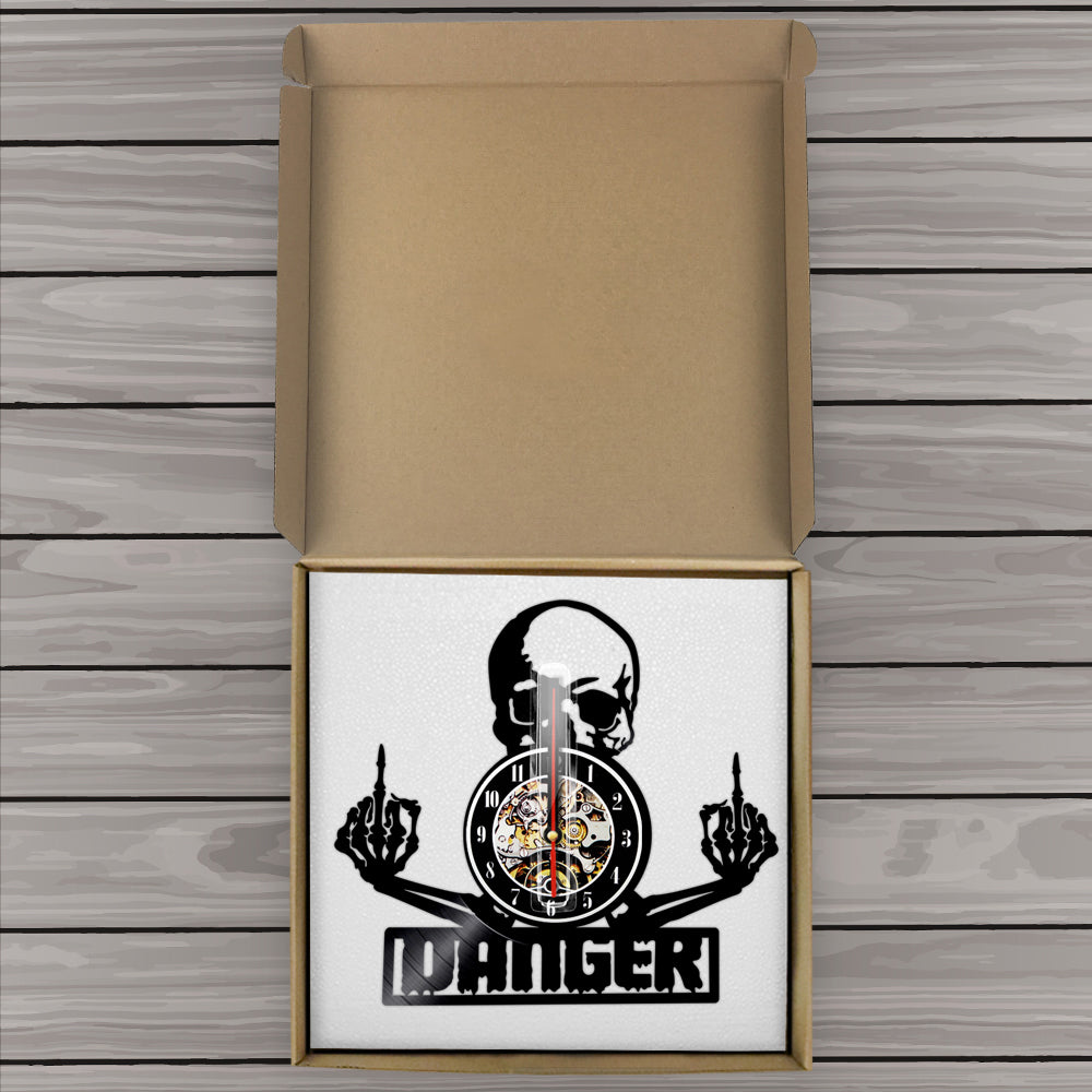 Avtoit | SkullVibe - Fierce Vinyl Wall Clock