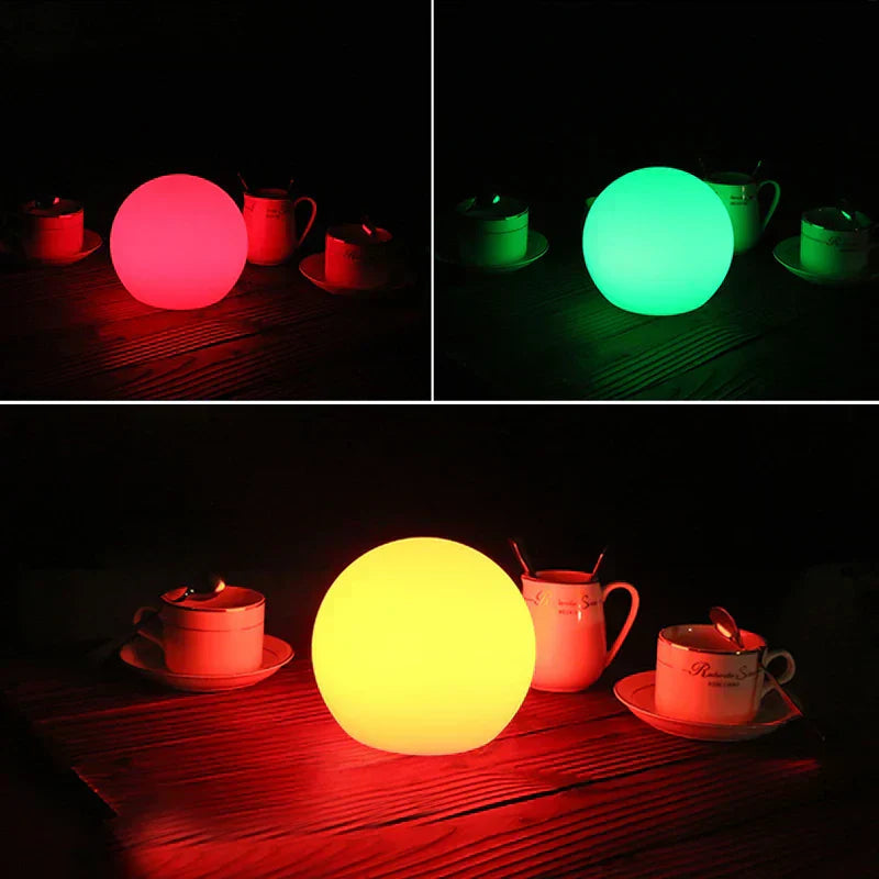 Avtoit | GlowOrb – Wireless LED Colour-Changing Table Lamp with Remote & USB Rechargeable