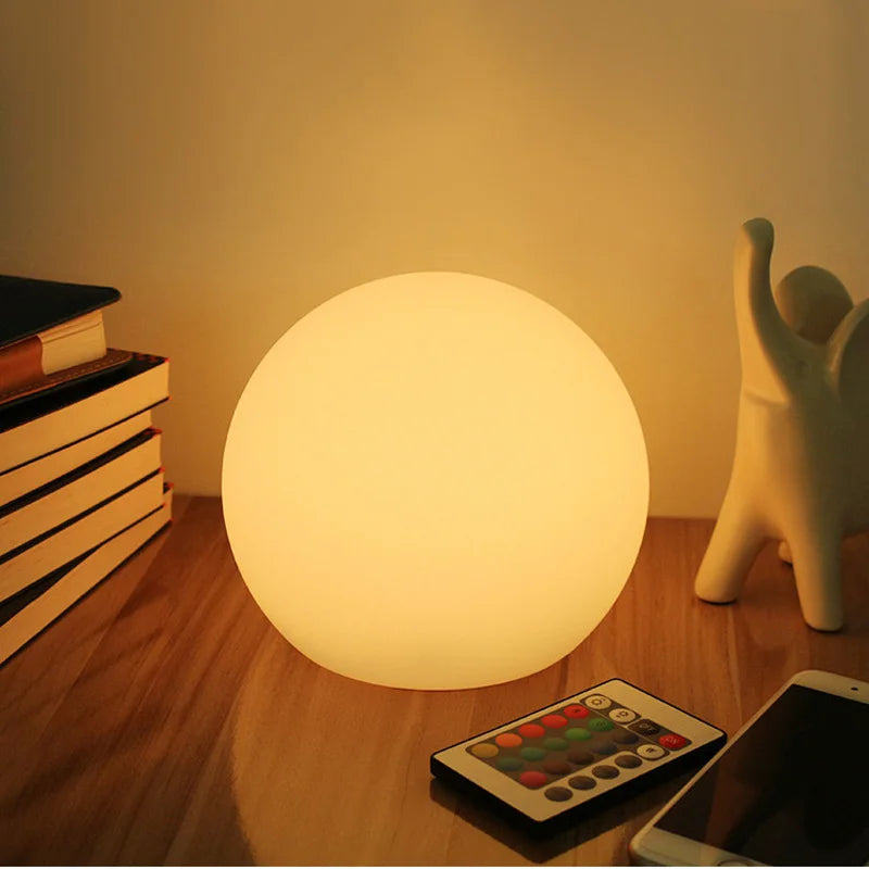 Avtoit | GlowOrb – Wireless LED Colour-Changing Table Lamp with Remote & USB Rechargeable