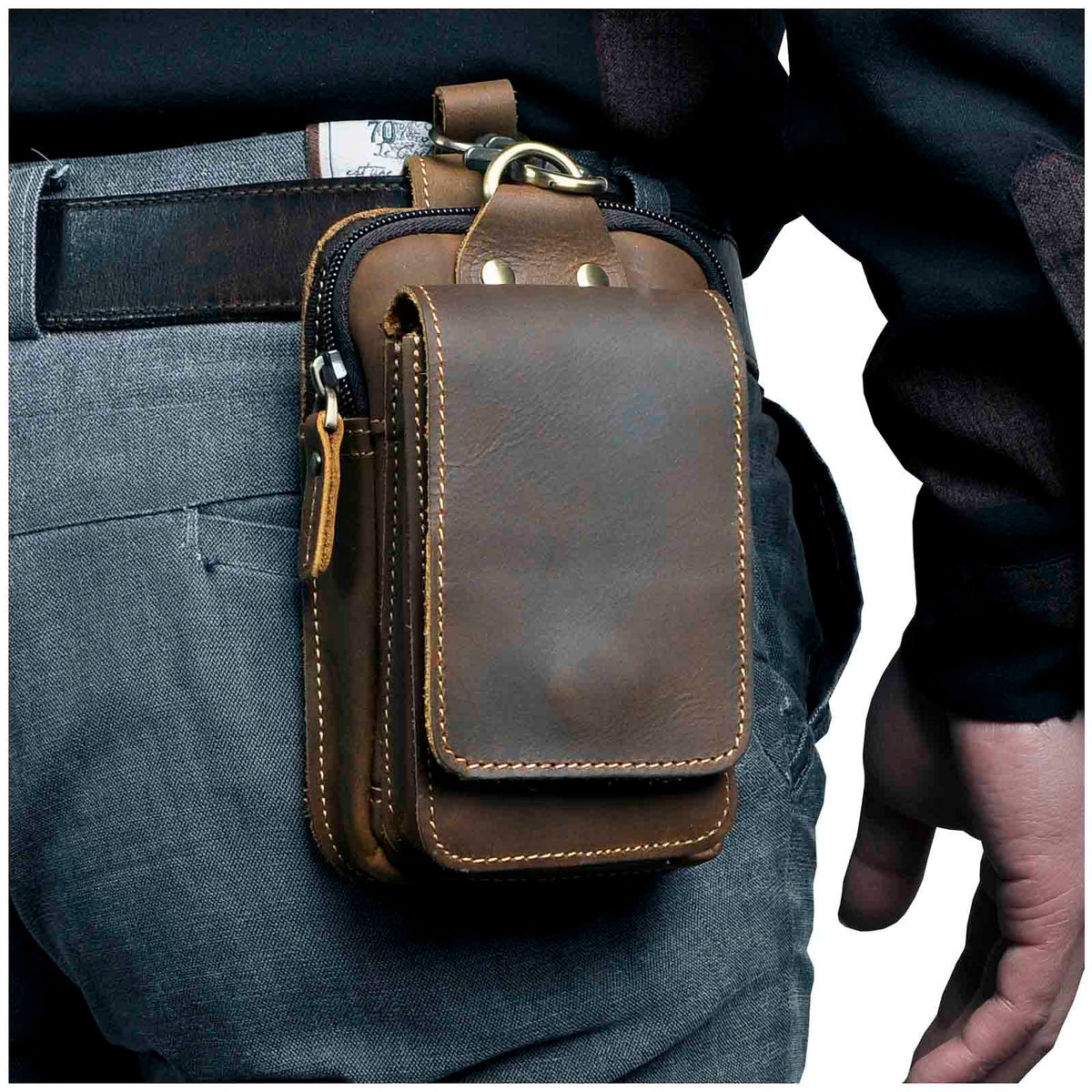 Avtoit | Premium Leather Men's Waist Bag