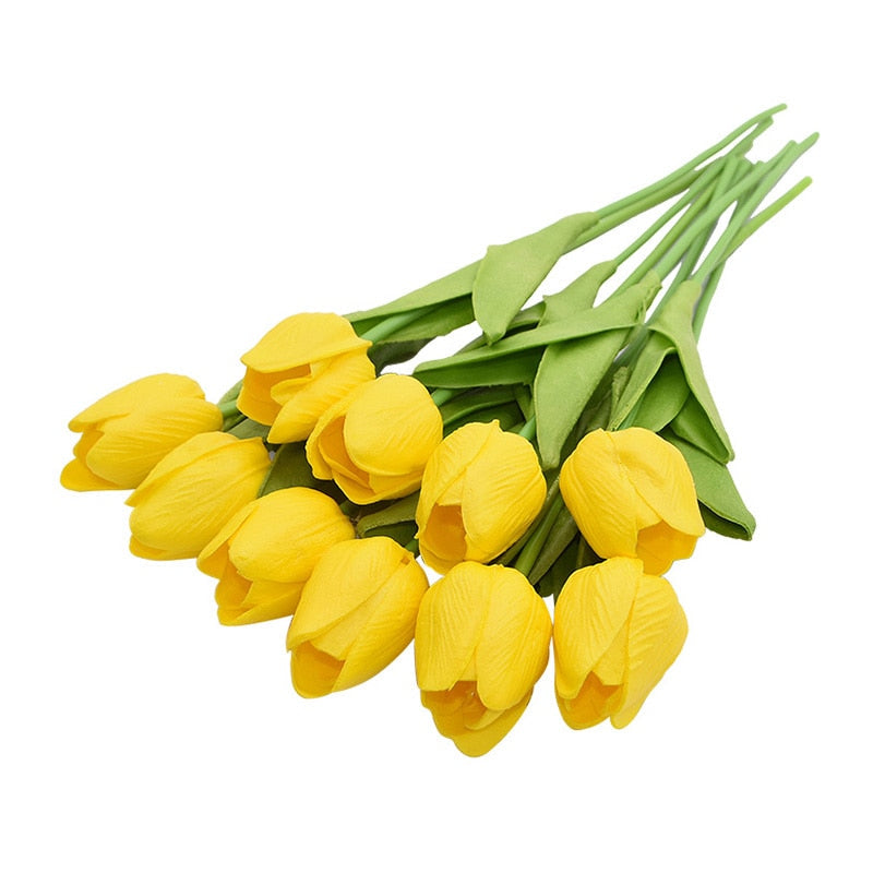 Avtoit | Artificial Flower Bouquet with Tulips, Decoration (10 Pieces)