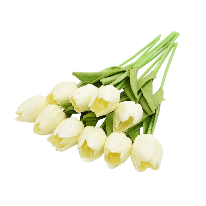 Avtoit | Artificial Flower Bouquet with Tulips, Decoration (10 Pieces)