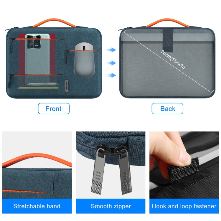 Avtoit | HAWEEL 33.0 cm Sleeve Case Zipper Briefcase Laptop Bag for Macbook, Samsung, Lenovo Thinkpad, Sony, DELL Alienware, CHUWI, ASUS, HP, 13 inch - 13.5 inch Laptops (Navy Blue)
