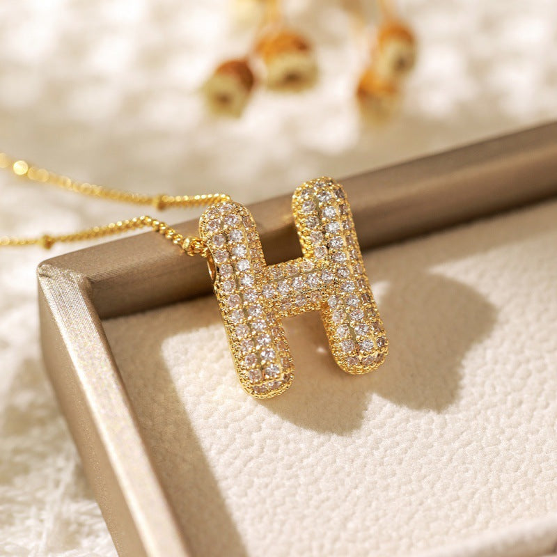 Avtoit | Alphabet-Diamond-Pendant-Necklace