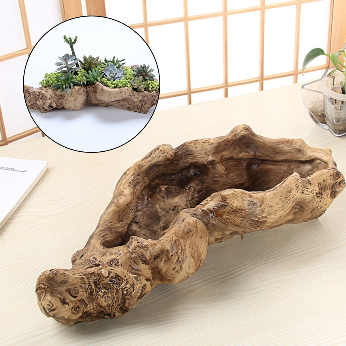 Avtoit | Resin Tree Wood Table Vase