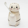 Avtoit | Lucky Cat Ceramic Coffee Mug with Spoon