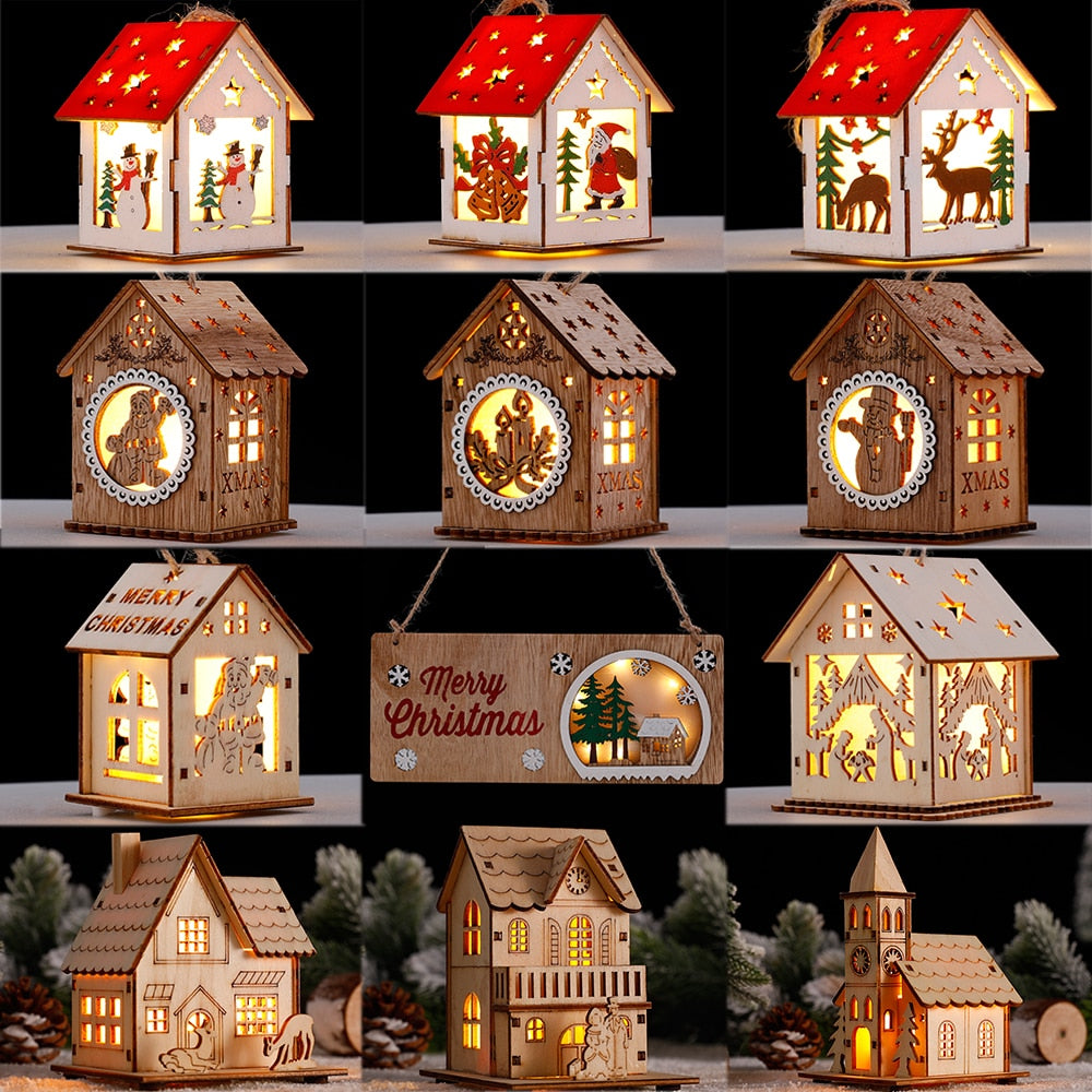 Avtoit | DIY Wooden Hanging House Decor Glowing Lamp