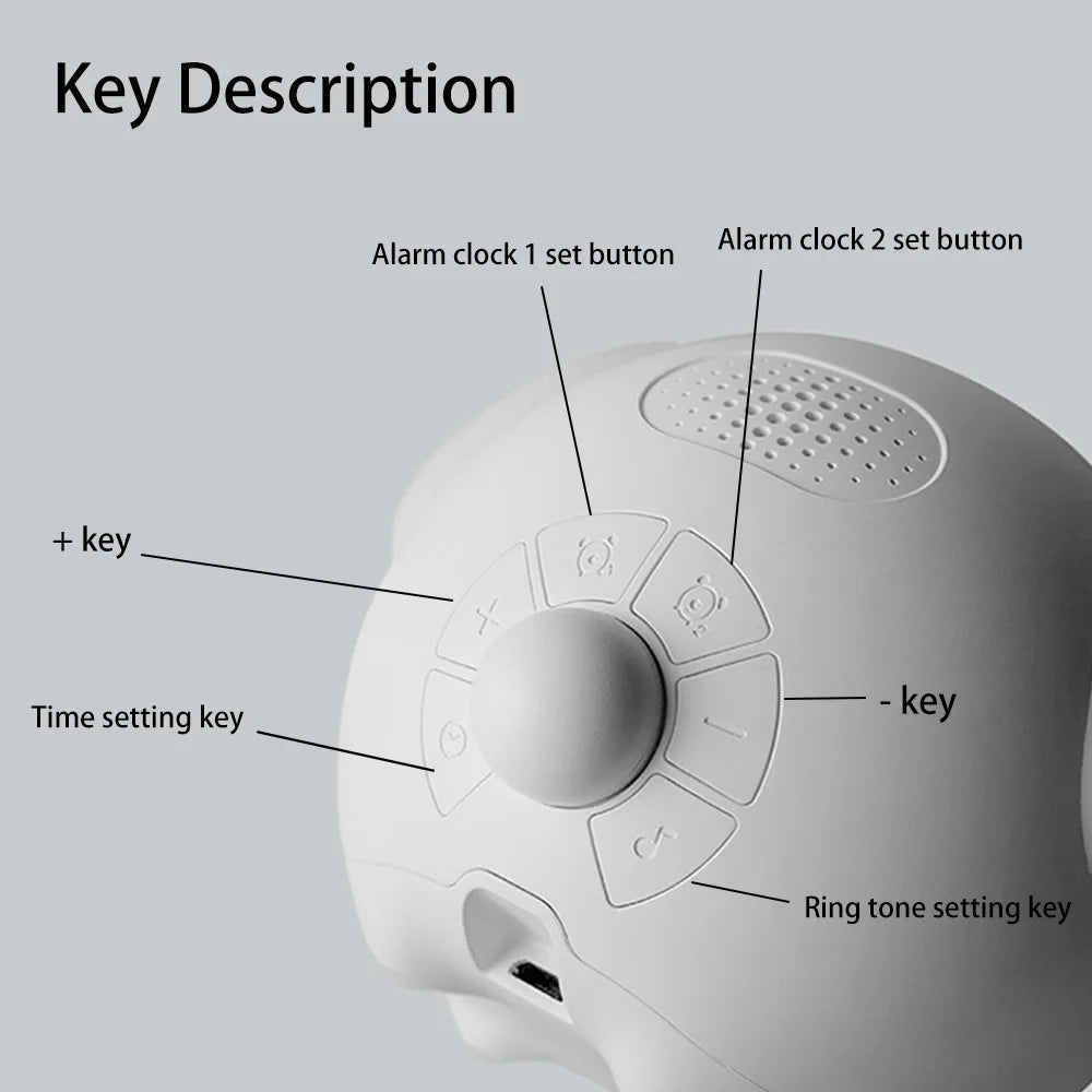 Avtoit | Cute Expression Night Light Alarm Clock