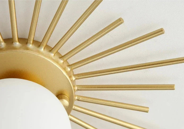 Avtoit | HaloBeam – Elegant Glass and Iron Wall Lamp for Classic Touch