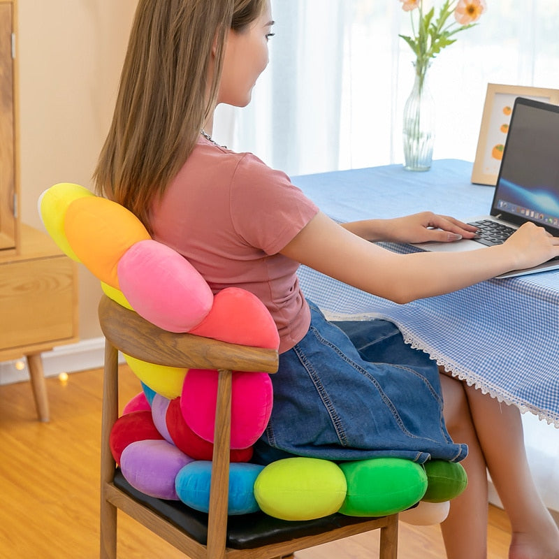 Avtoit | Colorful Sunflower Plush Comfort Seat Cushion