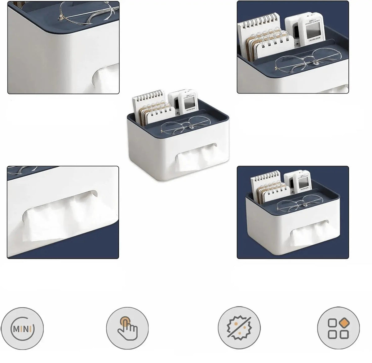 Avtoit | Durable Multifunctional Tissue Box with Storage Compartments