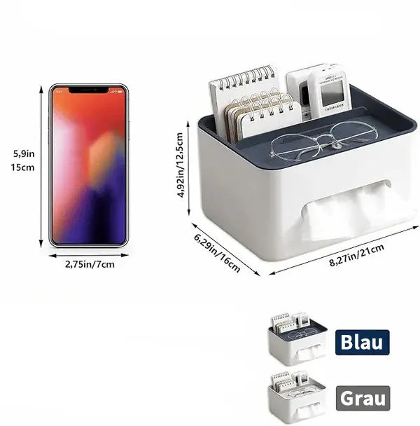 Avtoit | Durable Multifunctional Tissue Box with Storage Compartments