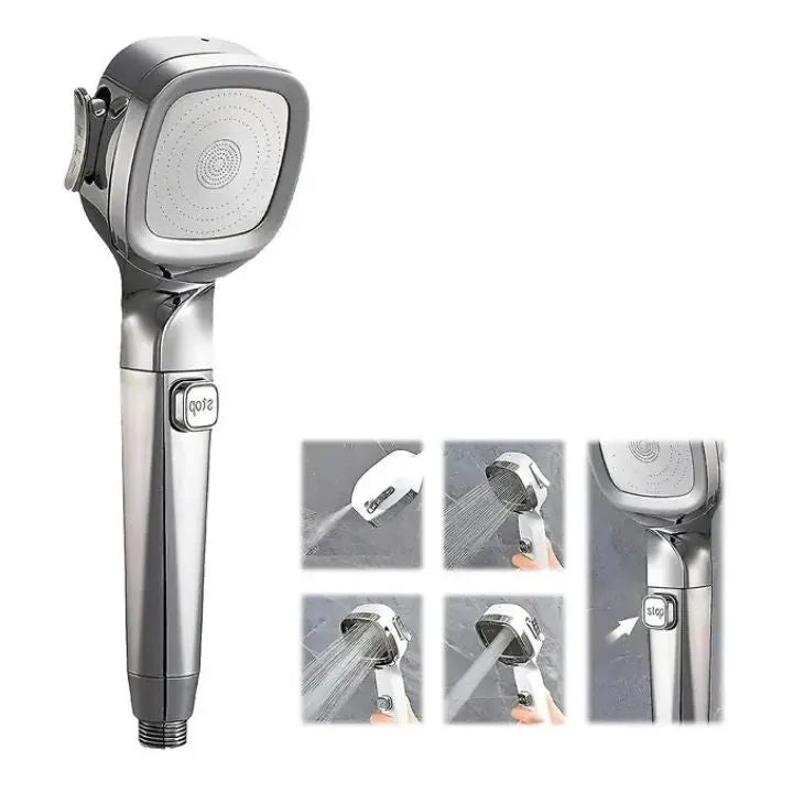 Avtoit | Handheld shower with 4 spray modes & stop button – High pressure
