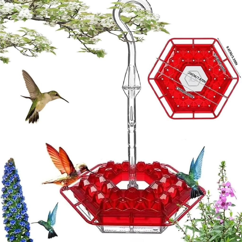 Avtoit | Hanging Nectar Dispenser – Attracts Hummingbirds & Keeps Insects Away