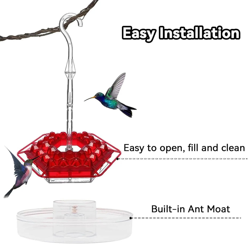 Avtoit | Hanging Nectar Dispenser – Attracts Hummingbirds & Keeps Insects Away