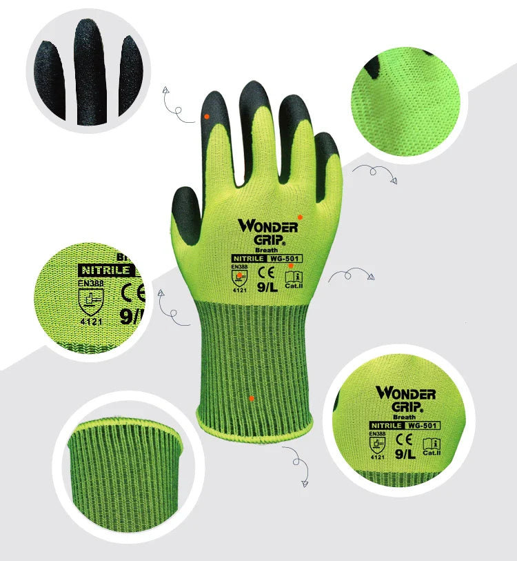 Avtoit | Work Gloves with Wonder Grip – Non-Slip Gloves for Gardening and Craftsmanship