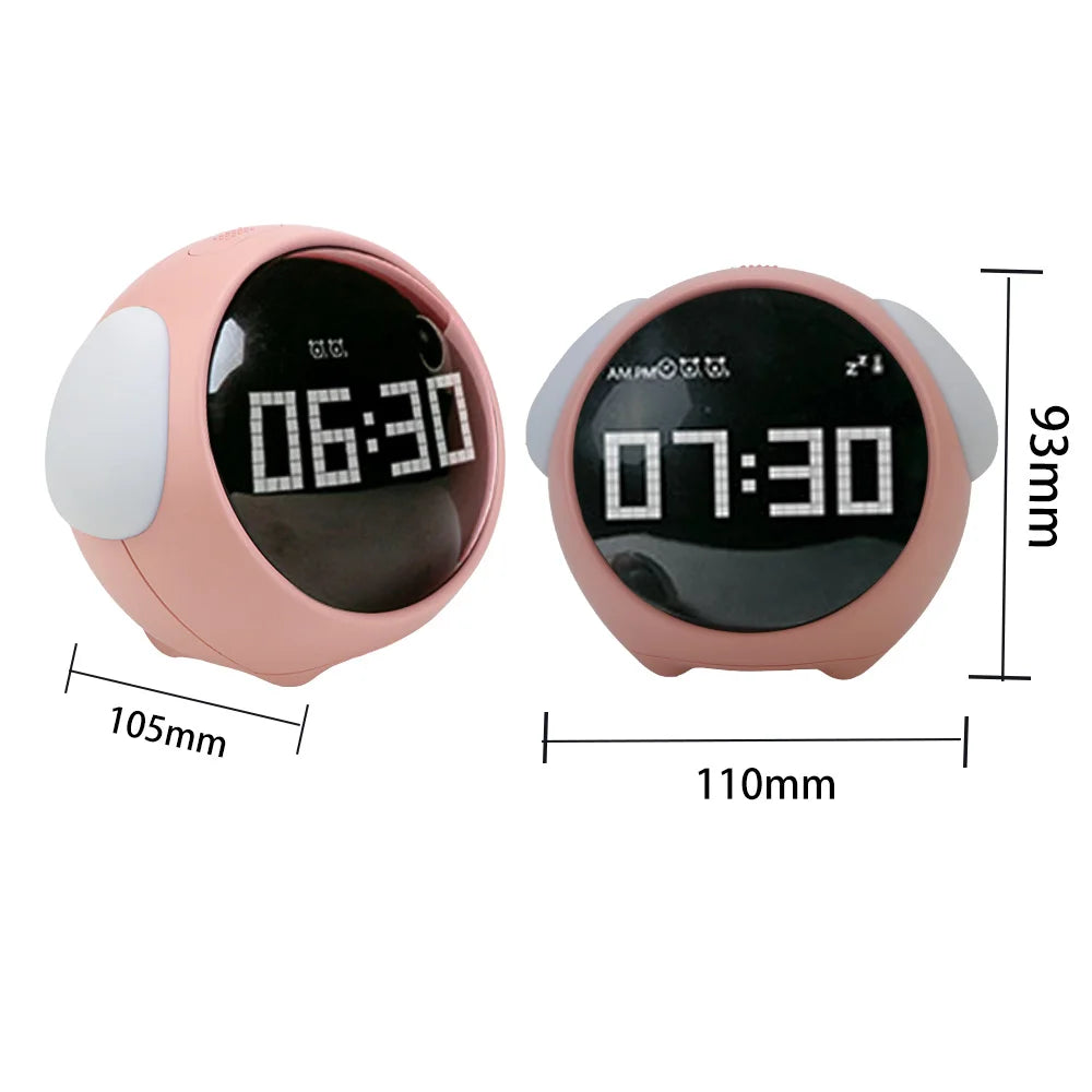 Avtoit | Cute Expression Night Light Alarm Clock