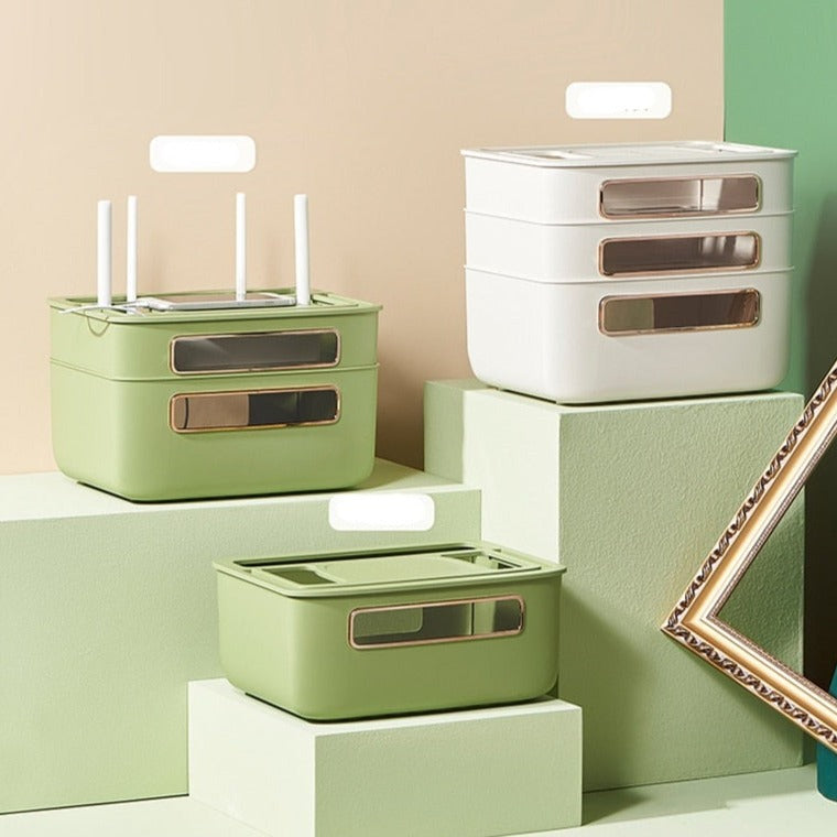 Avtoit | Nordic Stackable Modem Holder Cable Organizer