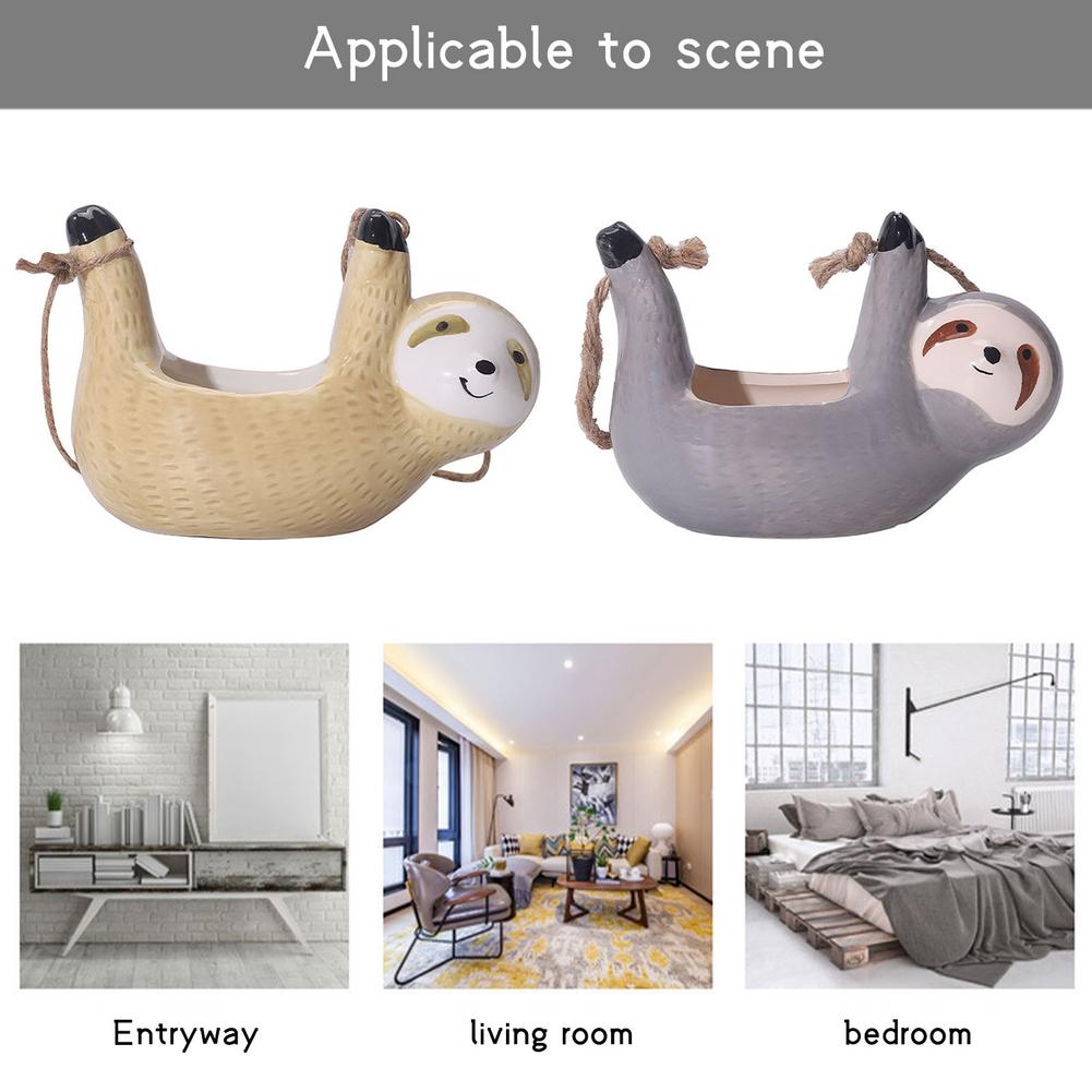 Avtoit | Ceramic Happy Sloth Flower Pot