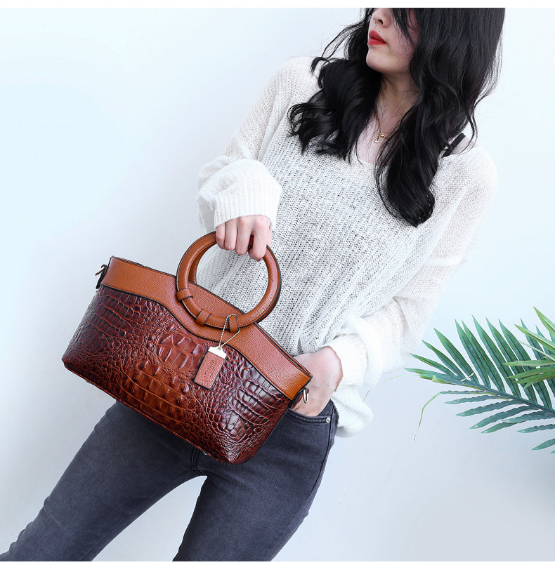 Avtoit | Leather Crocodile Bag – with handcrafted details