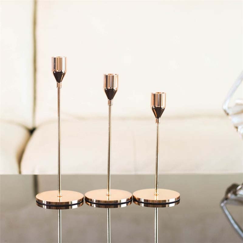 Avtoit | 3-piece set metal candle holder