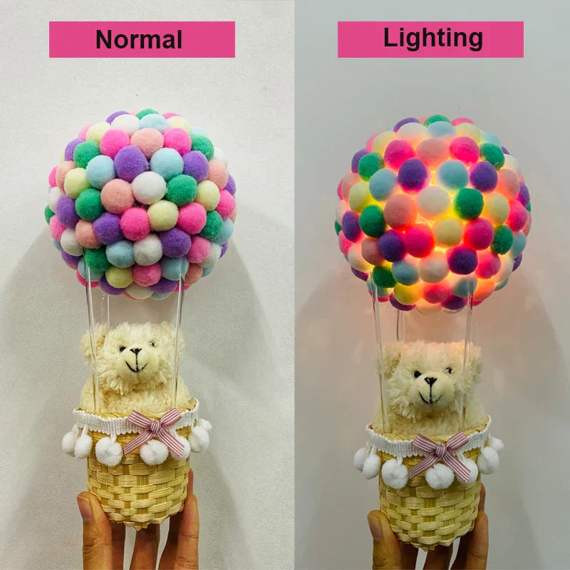 Avtoit | DIY Hot Air Balloon-Shape Flying Animals Night Lamp