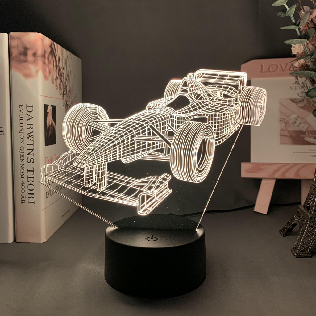 Avtoit | Formula-1-3D-Illusion lamp with color mode