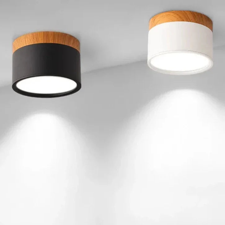 Avtoit | Alante - Nordic Wood Style Surface Mounted Round Ceiling Light