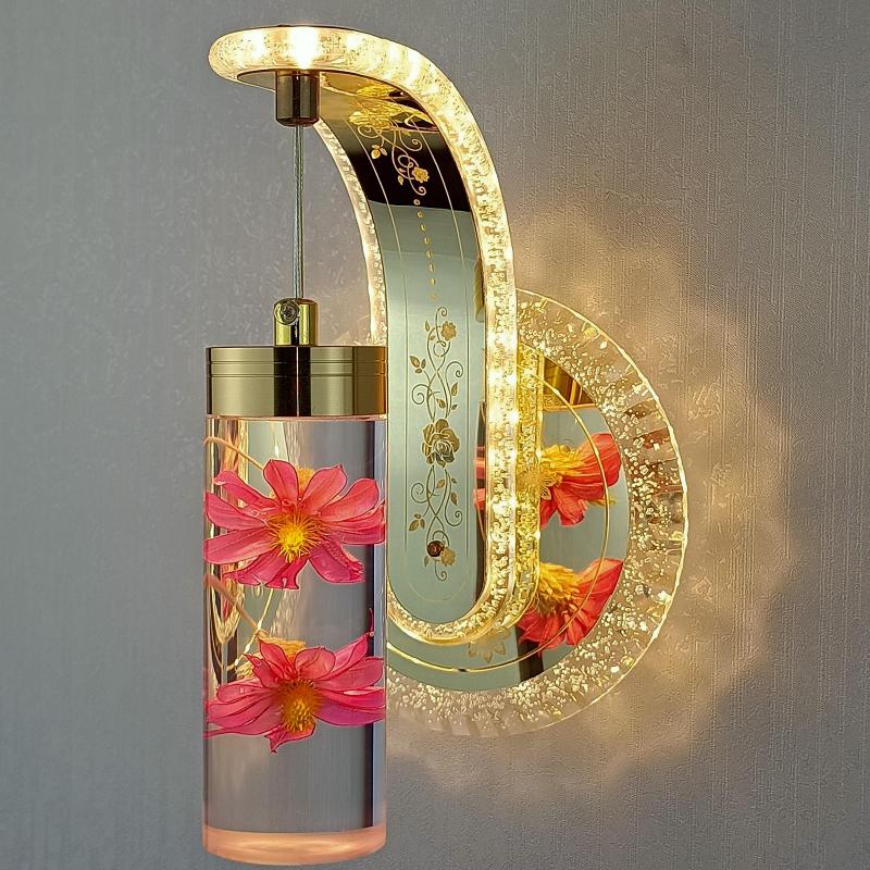 Avtoit | Elegant Crystal Flower Dimming Wall Lamp