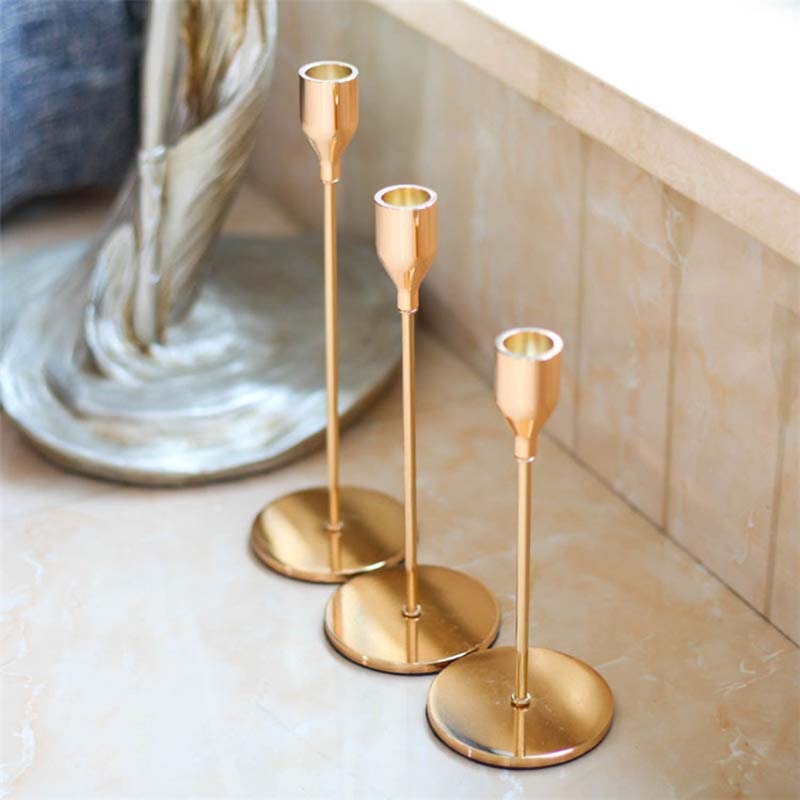 Avtoit | 3-piece set metal candle holder