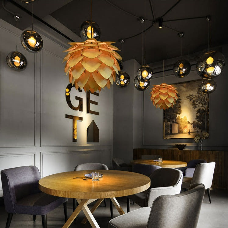 Avtoit | Handcrafted Wooden Pine Cone Pendant Light