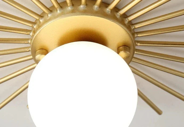 Avtoit | HaloBeam – Elegant Glass and Iron Wall Lamp for Classic Touch