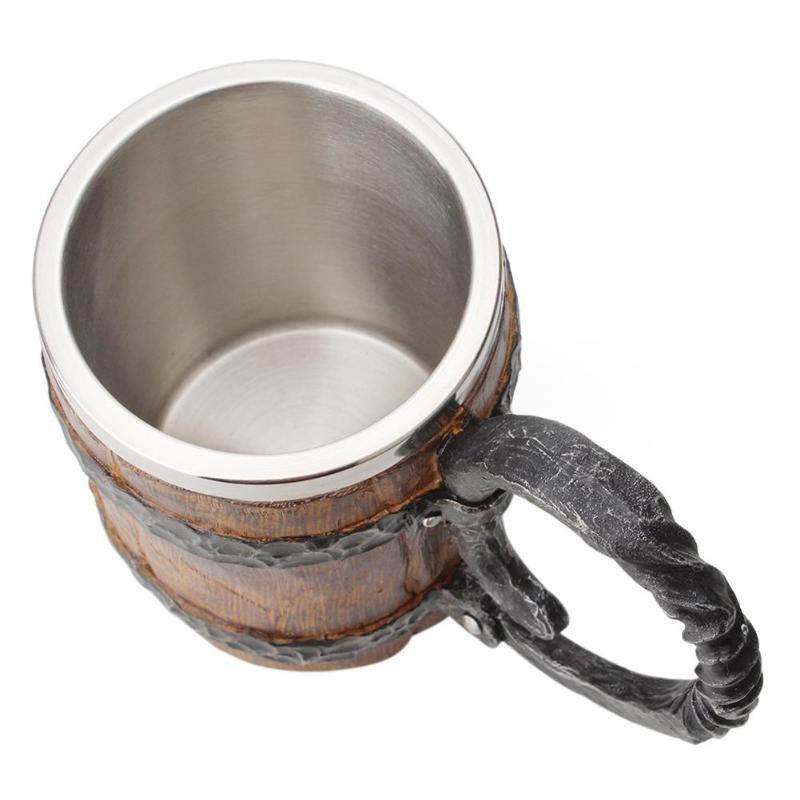 Avtoit | Ancient Time Stainless Steel Wooden Mug