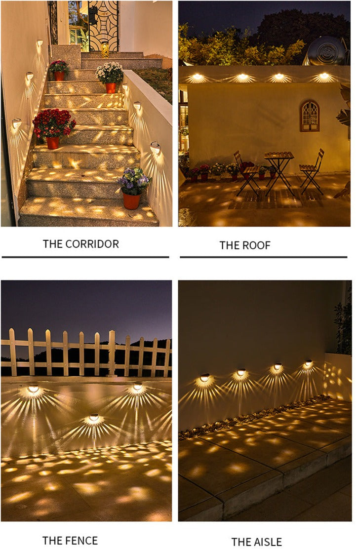 Avtoit | NoirRay – Solar Wall Lamp with Elegant Modern Glow