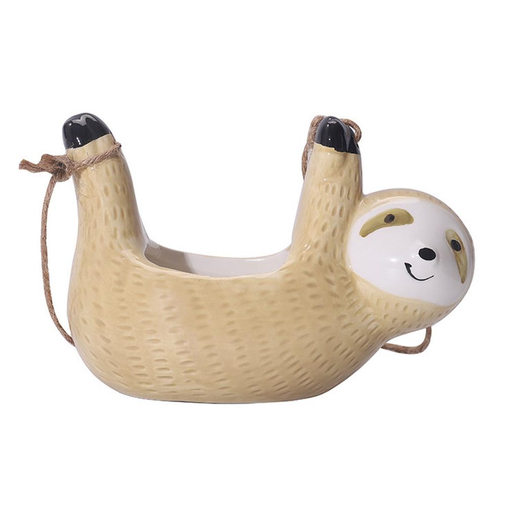 Avtoit | Ceramic Happy Sloth Flower Pot