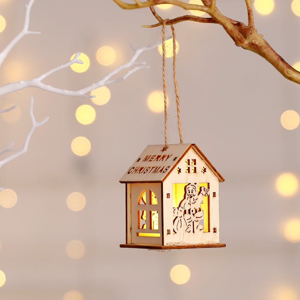Avtoit | DIY Wooden Hanging House Decor Glowing Lamp