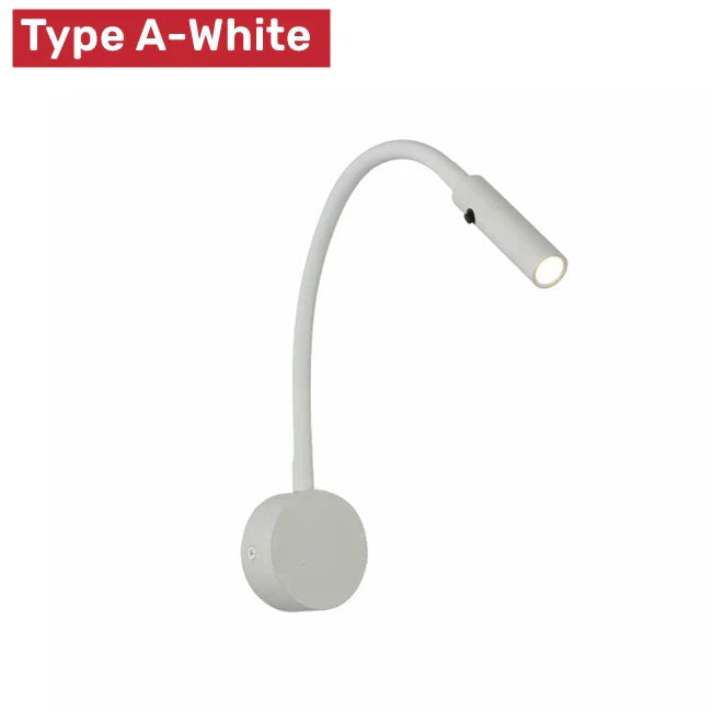 Avtoit | Modern Flexible LED Reading Wall Lamp with Switch for Bedroom and Study - 1W/3W