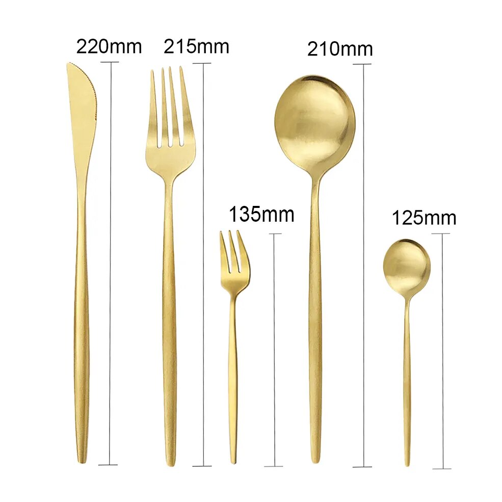 Avtoit | High-Quality Stainless Steel Cutlery Set for 6 People - Elegant Cutlery Collection