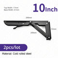 Avtoit | 2-piece set collapsible shelf brackets, heavy-duty, made of stainless steel for tables, motorhomes and space-saving