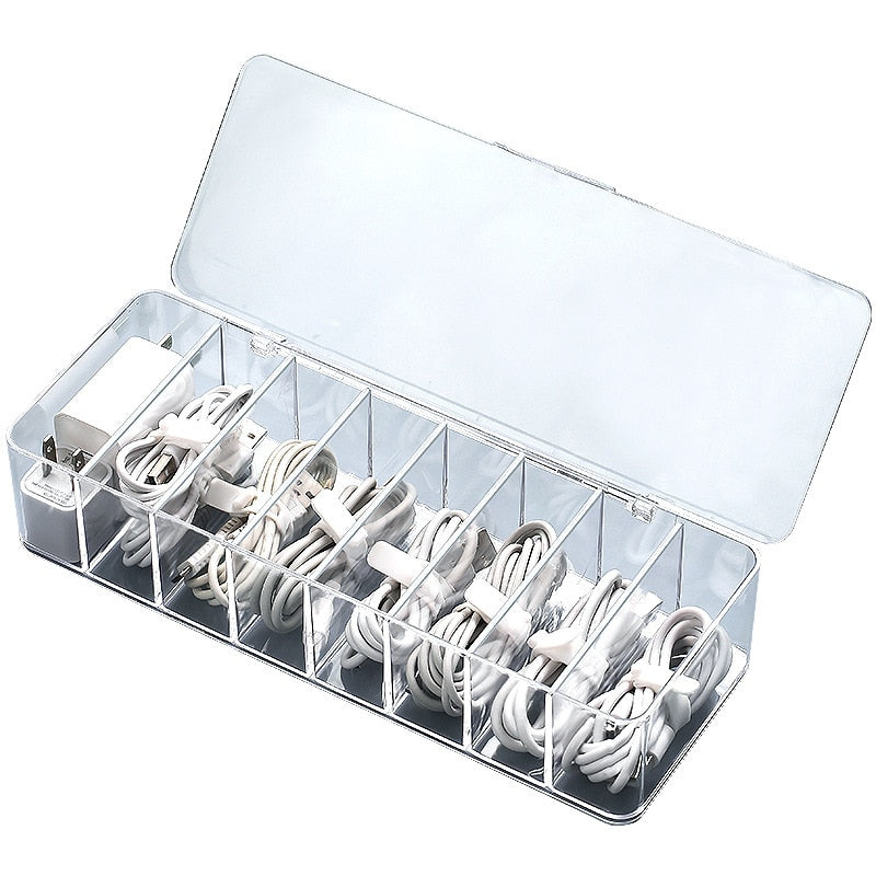 Avtoit | Transparent Cable Organizer Box