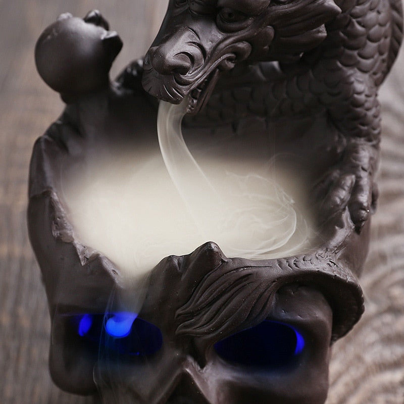 Avtoit | Dragon Skull LED Incense Burner