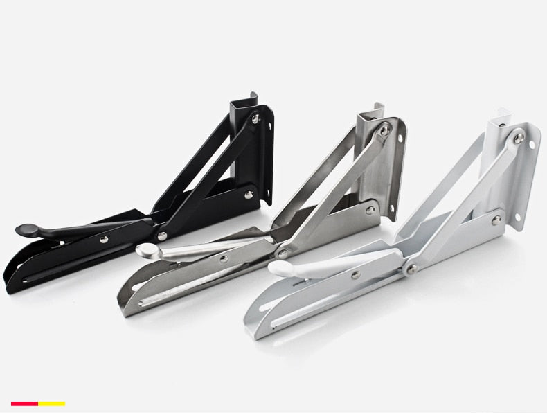 Avtoit | 2-piece set collapsible shelf brackets, heavy-duty, made of stainless steel for tables, motorhomes and space-saving