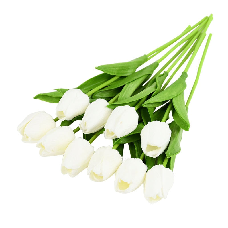 Avtoit | Artificial Flower Bouquet with Tulips, Decoration (10 Pieces)