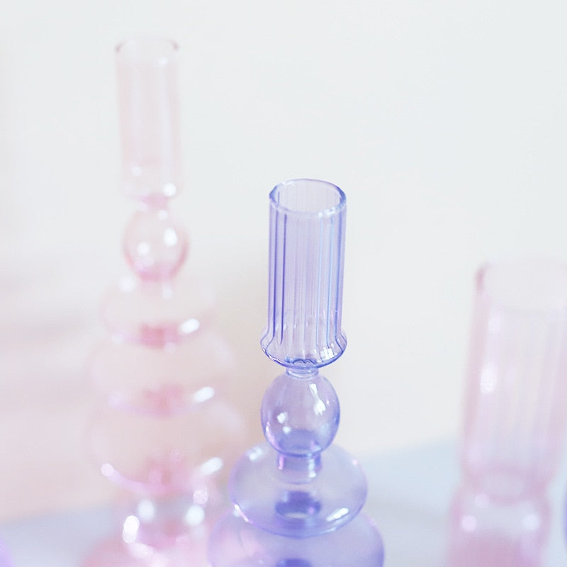 Avtoit | Lilac Candle Holder made of Glass
