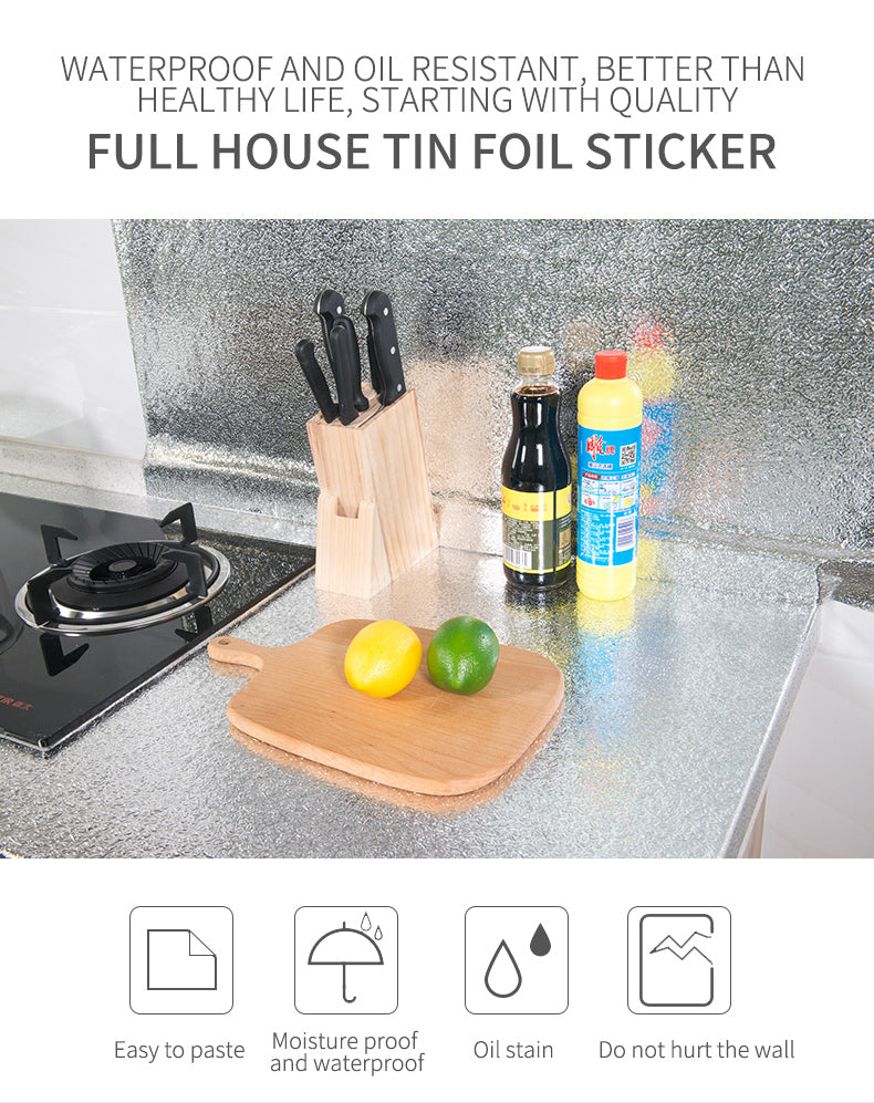 Avtoit | Waterproof Self-Adhesive Kitchen Oil-proof Wallpapers