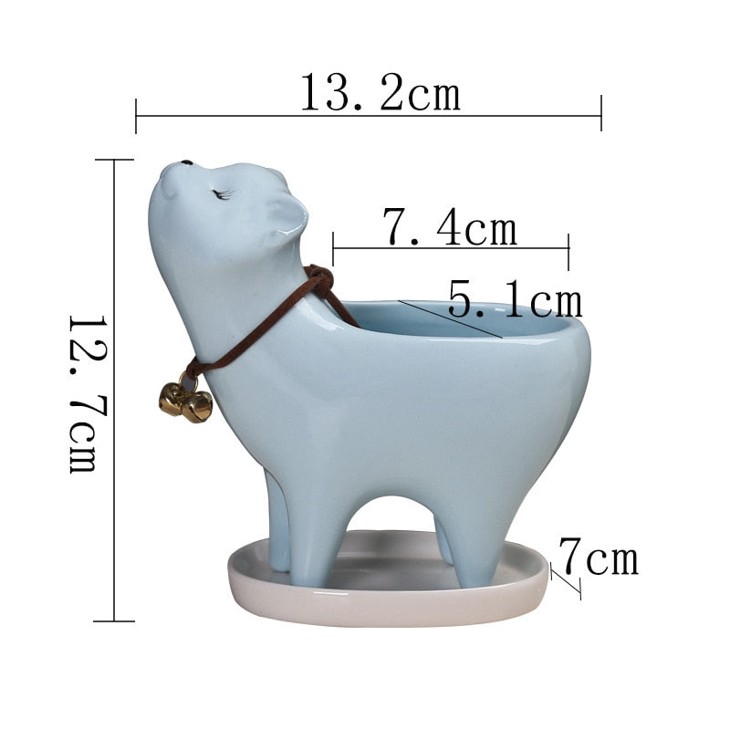 Avtoit | Rising Cat Ceramic Flower Pot