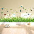 Avtoit | Serene Springtime Butterfly Green Grass Wall Stickers