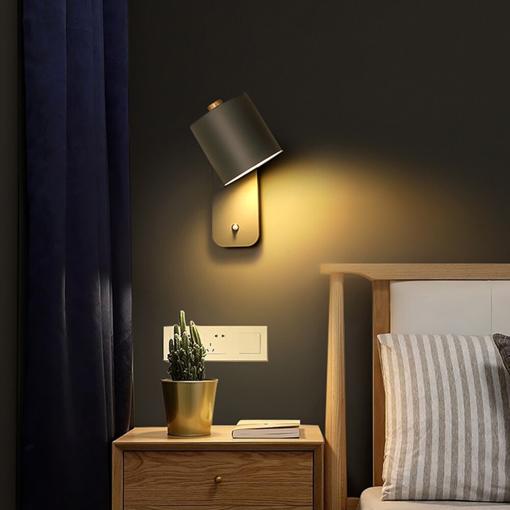 Avtoit | Modern LED Wall Light with Switch – Indoor Wall Sconce for Home Decor
