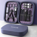 Avtoit | LuxNails | Professional Stainless Steel Manicure and Pedicure Set | Portable & Multifunctional | Luxurious Storage Box